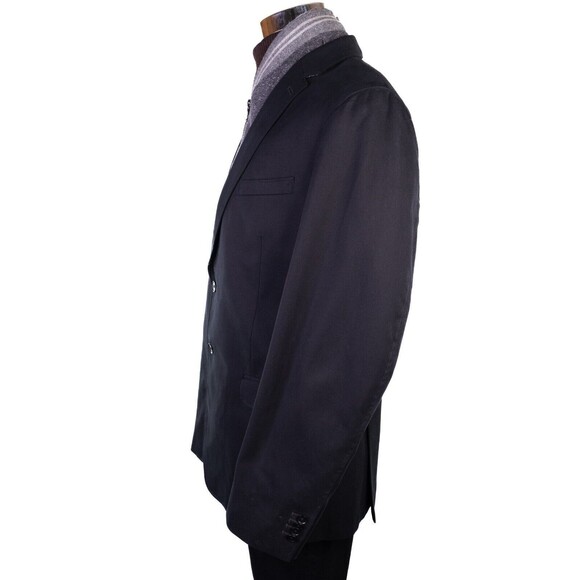 Banana Republic Blazer Sz 44R Cotton Tailored Fit Two Button Black 2 Btton Sport - Picture 8 of 16